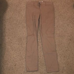 Khaki skinny jeans